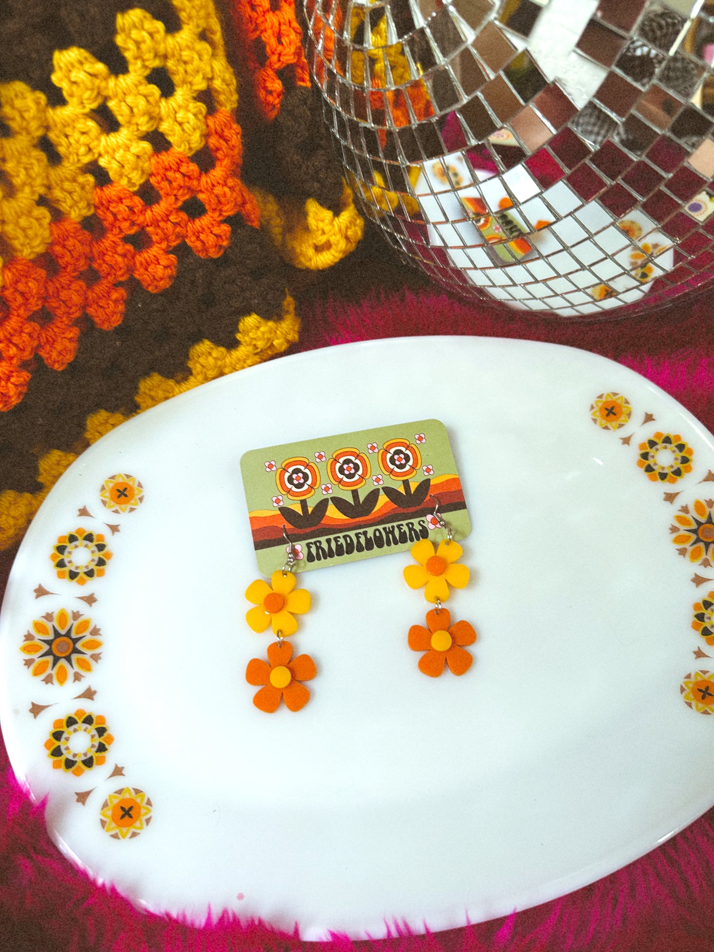 Double Double Wild Flower Earrings