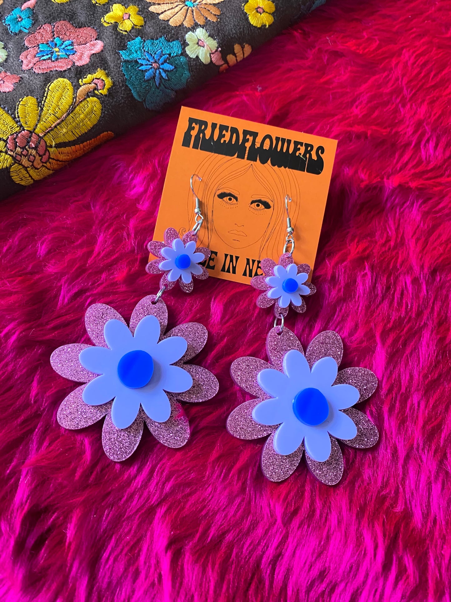 Feeling Groovy Flower Power earrings