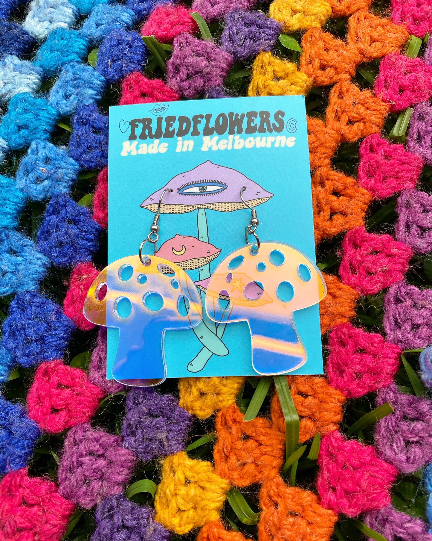 Tiny Mushroom Earrings
