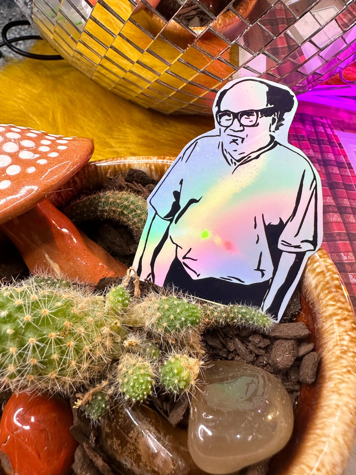 Frank - Always sunny in Philadelphia Holographic sticker